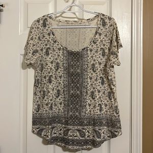 Lucky printed t- shirt/blouse